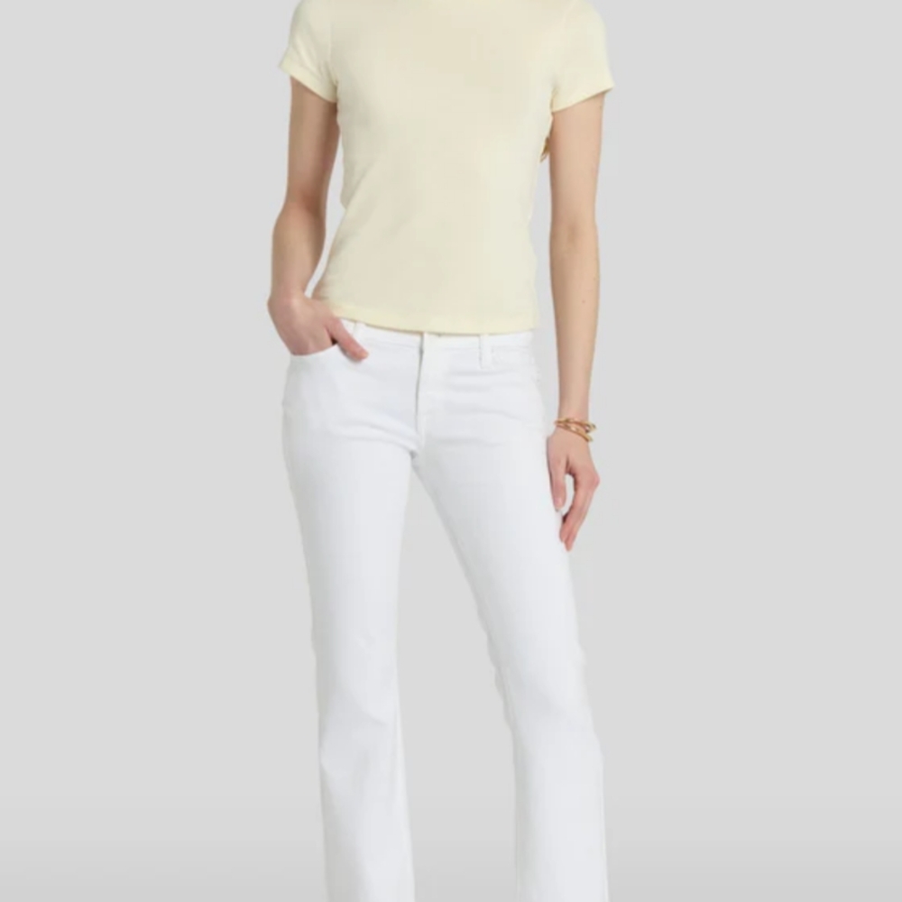 7 For All Mankind White Jeans